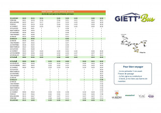 Horaires du Ski Bus - La Giettaz - Hiver 2025/2026