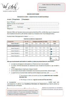 dossier demande de classement